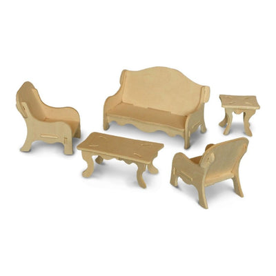 3D Puzzles Wood Furniture  9"L x 7.31"W x 0.25" H