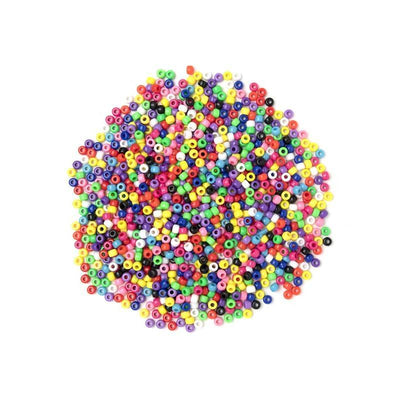 Neon plastic pony beads assorted 6x9mm 1lb