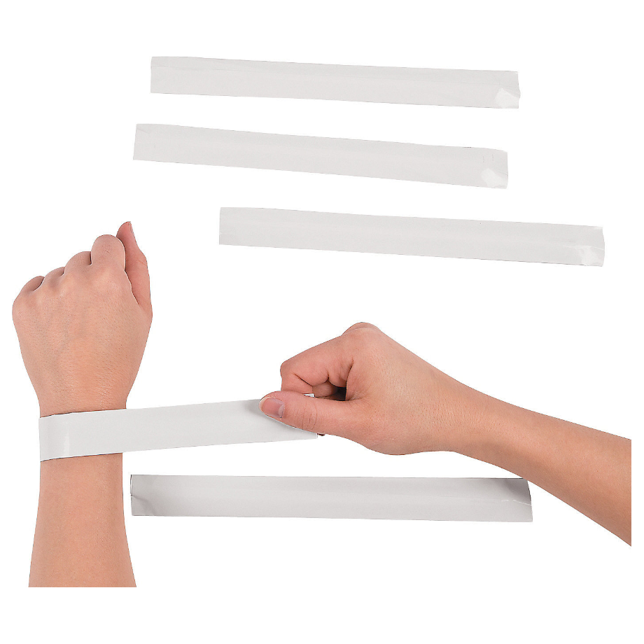 Paper DIY Slap Bracelets 9 5/8" x 1" 48/pk