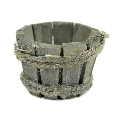 Mini Garden Wooden Bucket Miniature