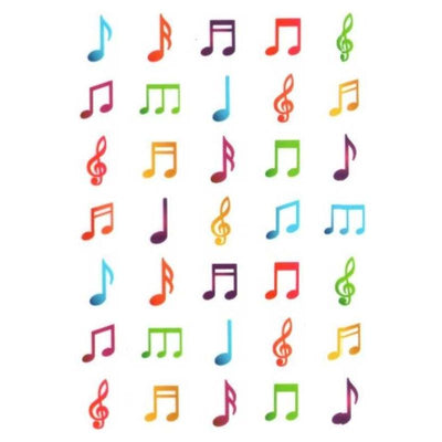 Musical Note Sticker 10 sheets