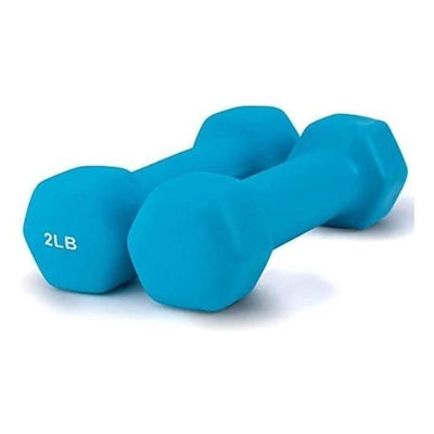 Neoprene Coated Dumbbells Light Blue  2Lb