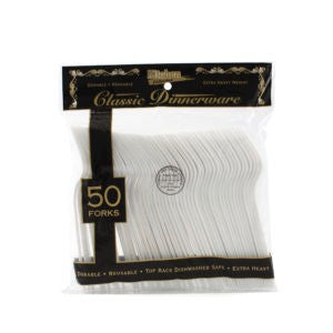 White forks 24 per case/50ct