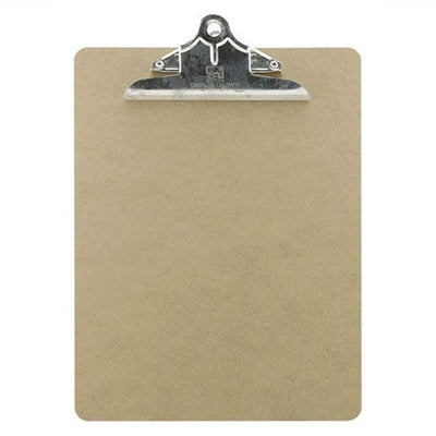 Clipboard Letter Holds 8.5" x 11" Sheets, Brown