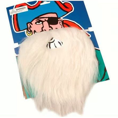 Fake White Pirate Beard & Moustache