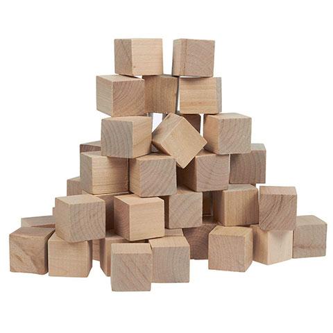 Wooden Cubes (5/8", 500/pk) (Closeout)