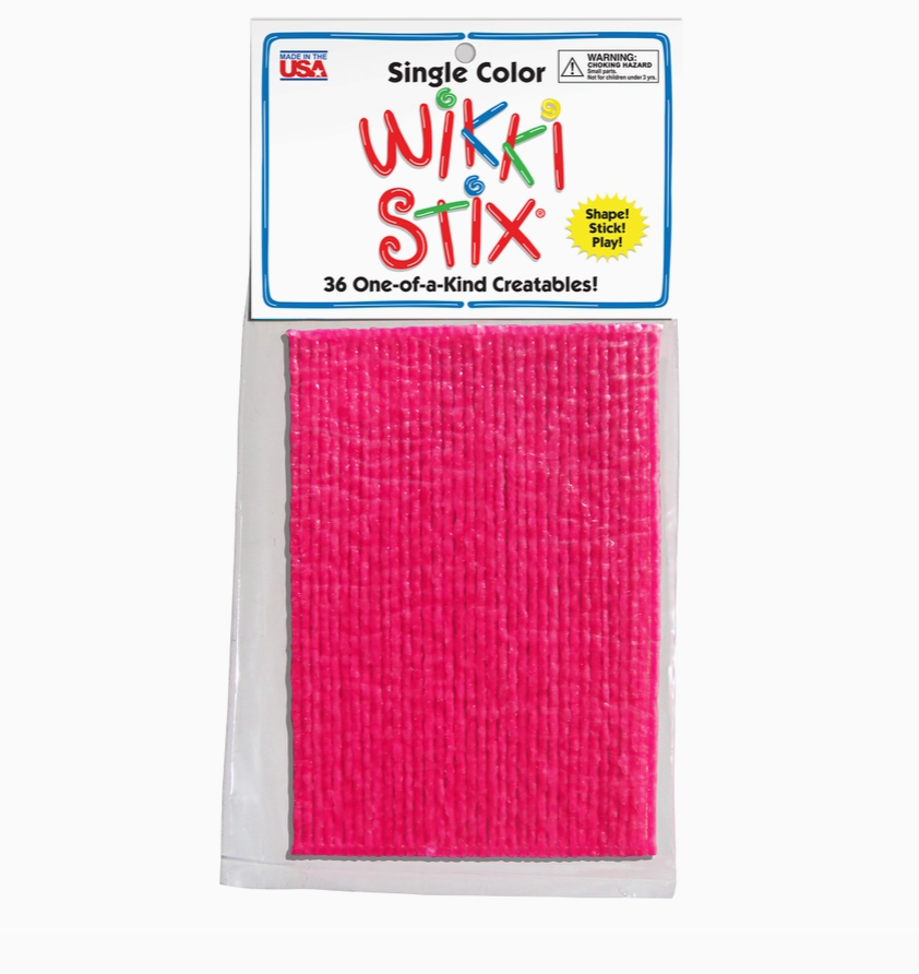 Wikki Stix Single Color Pak Pink 6" 36/pk