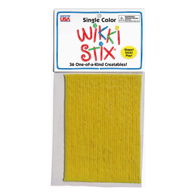 Wikki Stix Single Color Pak Yellow 6" 36/pk