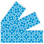 Floral Blue Borders 2 3/4in x 35 3/4ft 12/pk (Discontinued)