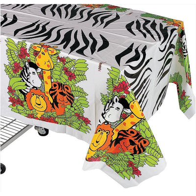Zoo Animal Tablecloth 54" x 72" -1 Pc. Discontinued