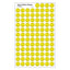 Neon Yellow Smile Stickers 7/16" (8 Sheets)