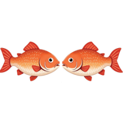 Goldfish Cutouts 3" 20/pk