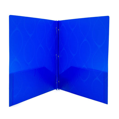 Poly 2 Pocket Folder With Prongs Elliptical Design