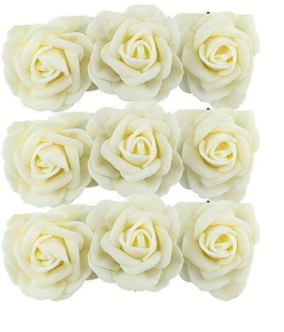 Foam flower white 1.5" 9/pk