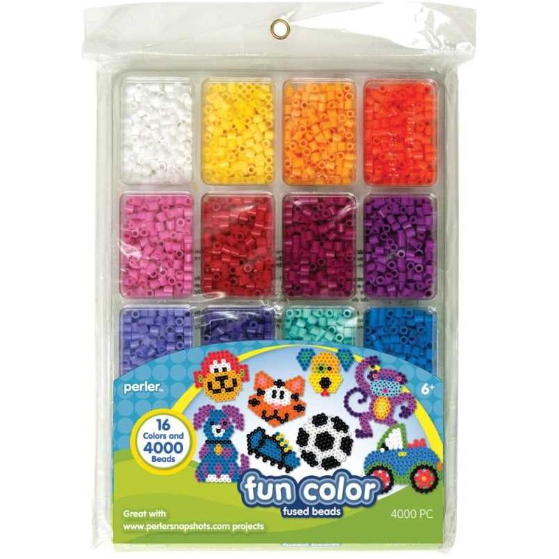 Perler Fused Bead Tray Fun Color 4,000/Pkg