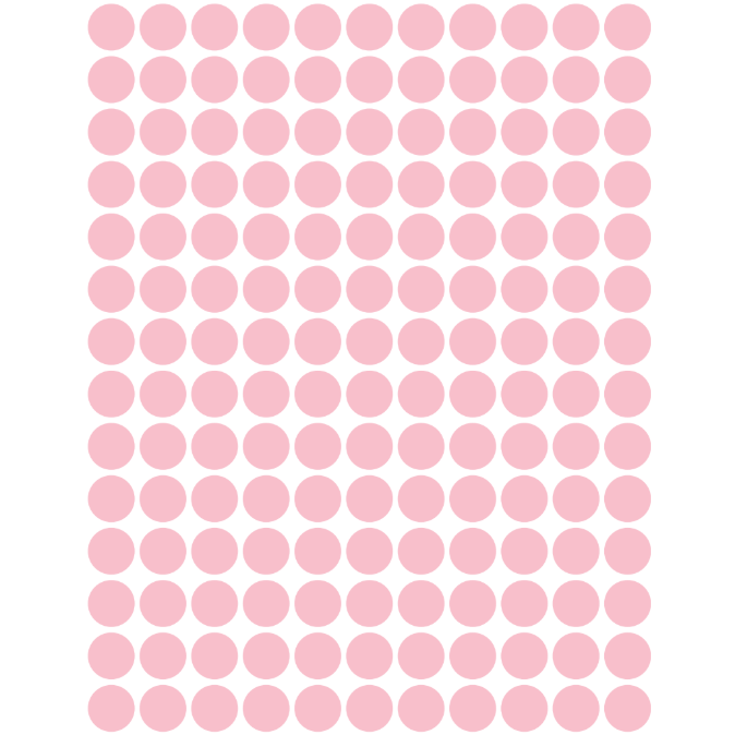 Color Coding Dot Sticker Pink 1/4" 10mm Color Print 32/pk