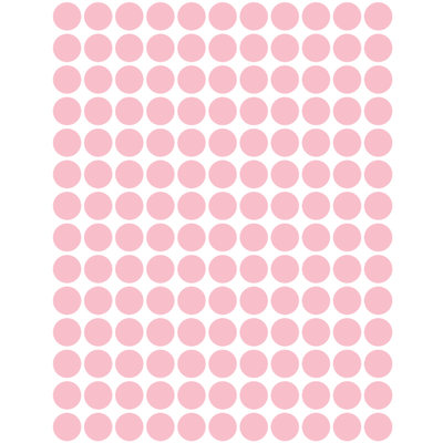 Color Coding Dot Sticker Pink 1/4" 10mm Color Print 32/pk