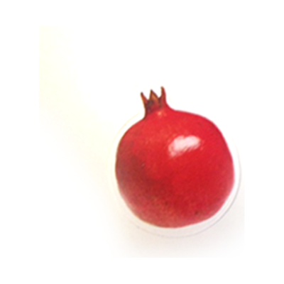 Pomegranate Cutout w/glitter 1.5" 40/pk