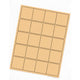 2" Square Labels 20/pg 100/pk pastel Orange