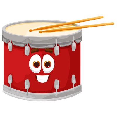 Cartoon Drum CENTERPIECE 24x28