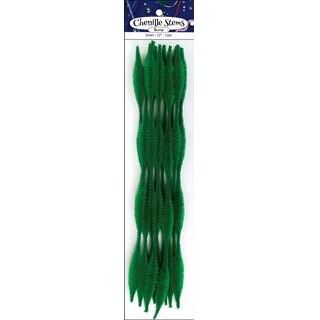 Chenille Bump Stem Green 12" 12/pk (closeout)