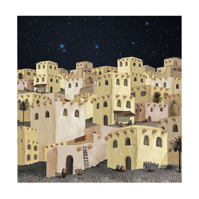 Town of Beth lechem Plastic Backdrop, 6 Ft. x 6 Ft.