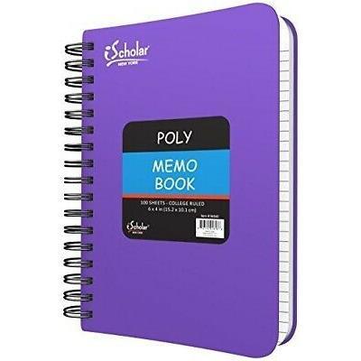 Poly Memo Book 6" x 4" 100/shts