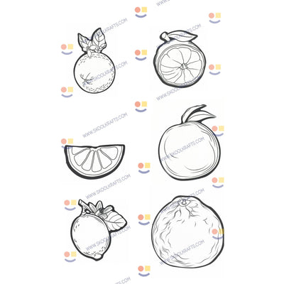 Jumbo Fruit Cardboard Cutouts Color Your Own 36/pk (Discontinued)