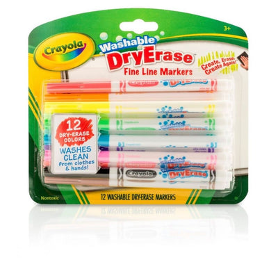 Crayola Washable dry erase fine line marker 12ct (Discontinued)