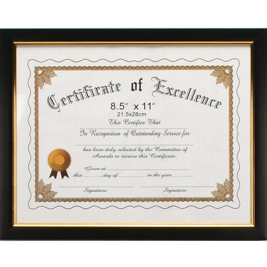 Photo Frame (Black, 8.5x11")