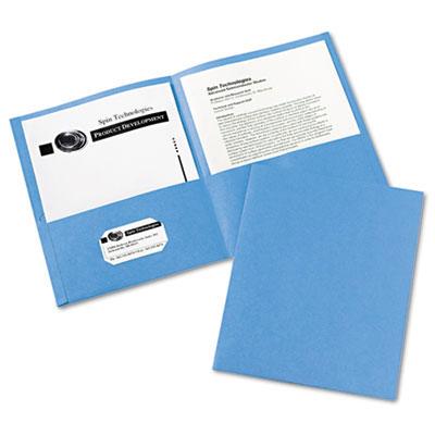 Two Pocket Paper Folders (Assorted, 100 Pack)