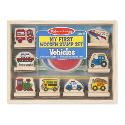 My First Wooden Stamp Set - Vehicles