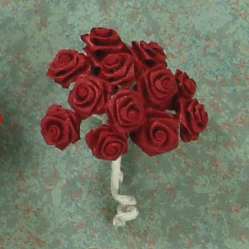 Ribbon Rose Burgundy color,  medium, 144/pk