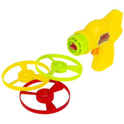 Supersaucer Launcher Shooter Toy 4" 1/pc