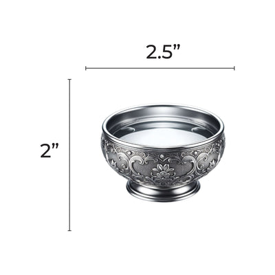 Silver Bowl with Water 2.5-inch 20/pk