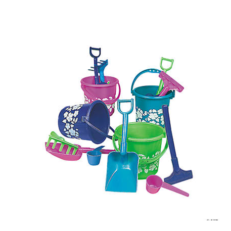 Mini Hibiscus Beach Playsets 12/pk