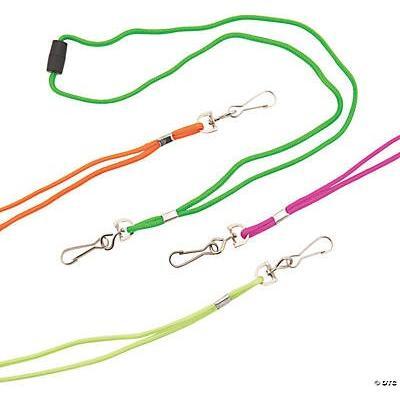 Nylon Neon Breakaway Lanyards 12/pk