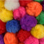 Pom Poms (Hot Pink, 3/4", 100 Pack)