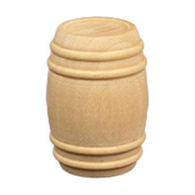 Wooden Pickle Barrel 1 1/8" x 1 5/8" (10/pk) (Closeout)