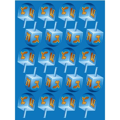 Dreidels Sticker Die-Cut 6 Sheets
