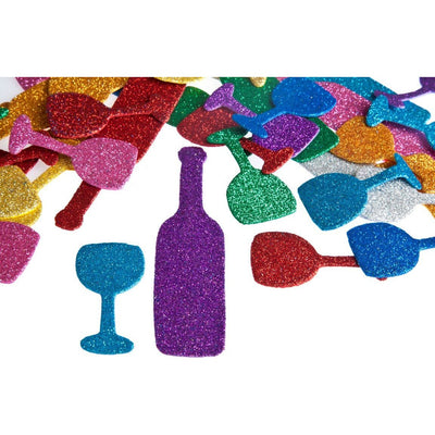 Sparkling Foam Bottles And Cups 2-4 Inches 50/pk (Limited Stock)
