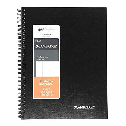 Planner Notebook Spiral 5 1/2" x 9"