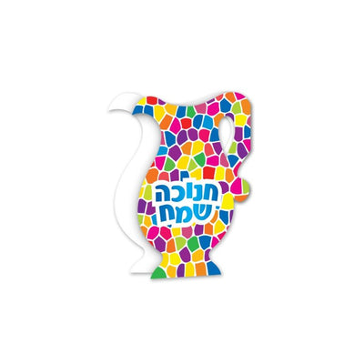 Chanukah Card Oil Pitcher 36/pcs.