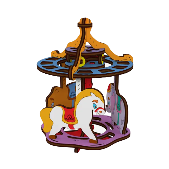 Merry Go Round DIY 3D Wooden Puzzle