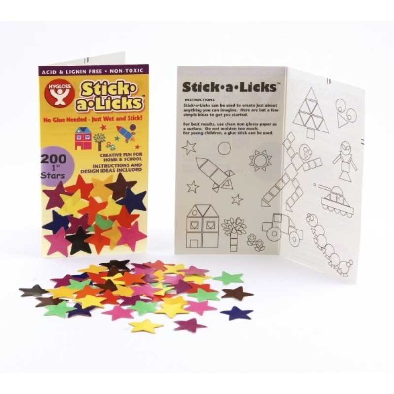 Stick-A-Licks Stars (1", 2000 Pack)