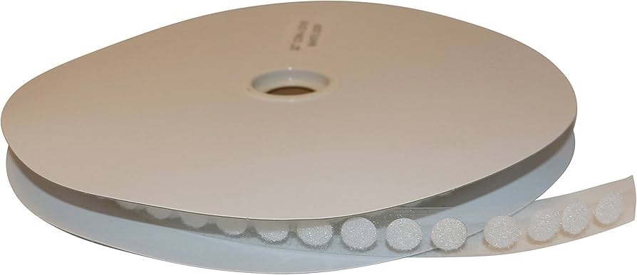 Velcro 1/2" Adhesive (Coins 1400/pk, Hook, White)