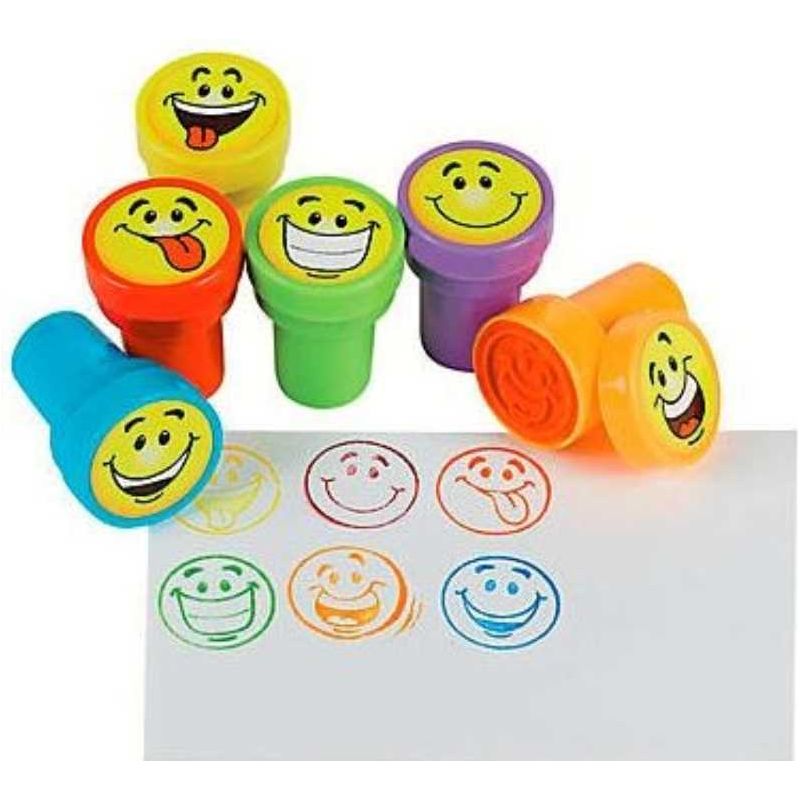 Goofy Smile Face Stamps 24/pk