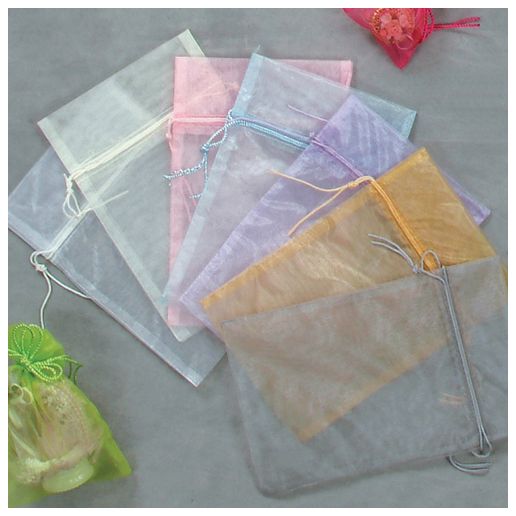 Organza Bag  Blue 6x9" 6pc