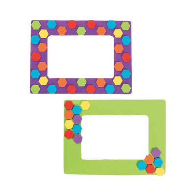 Honeycomb Picture Frame Magnet Kit, Assorted, 4 1/4" x 2 3/4" photo space - Makes 24