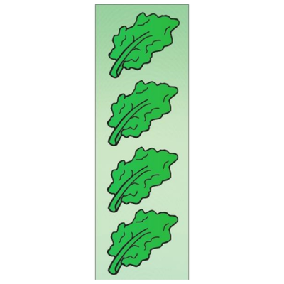 Marror Leaf Die Cut Stickers (Large) 6/pk